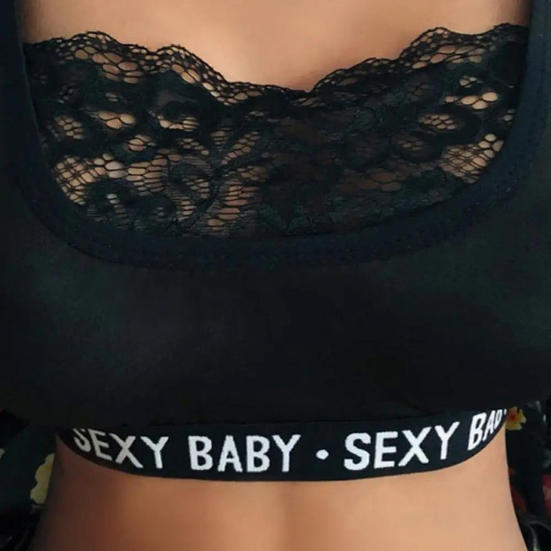 Sexy Womens Lace See-through Lingerie Bustier Crop Tops Ladies Sleeveless Jersey Bra Bralet Vest Cami Tank For Women Lady 2023