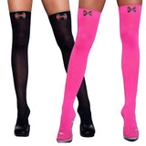 New Arrive Christmas Bowknot Stockings for Women Clothing Erotic Lingerie Sweet Girl Velvet Warm Knee High Socks medias de mujer