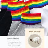 Popular Online Rainbow Women's Ins Summer Candy-Colored Socks