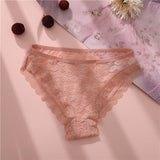 New Women Sexy Underwear Briefs Mesh Lace Panties