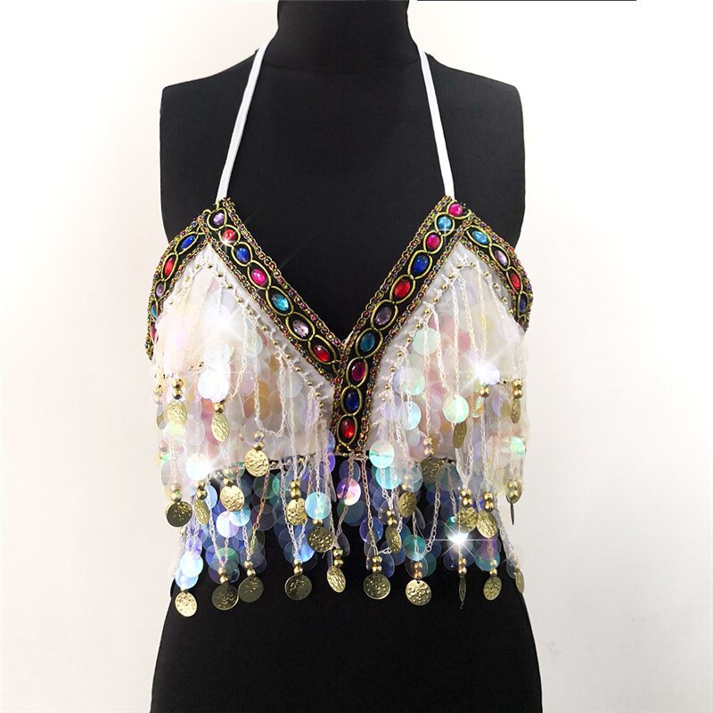 Sequin Rhinestone Bra